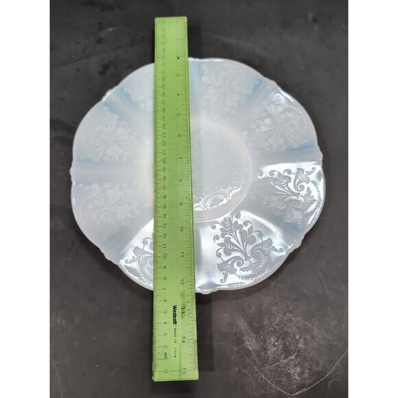 McBeth Evans Sweetheart Plate, Vintage American Plate 1930-1936 Depression Glass - Picture 5 of 5